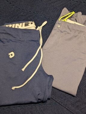 Pair of Women's Softball 🥎 Pants Navy Blue DeMarini  & Gray Intensity Medium
